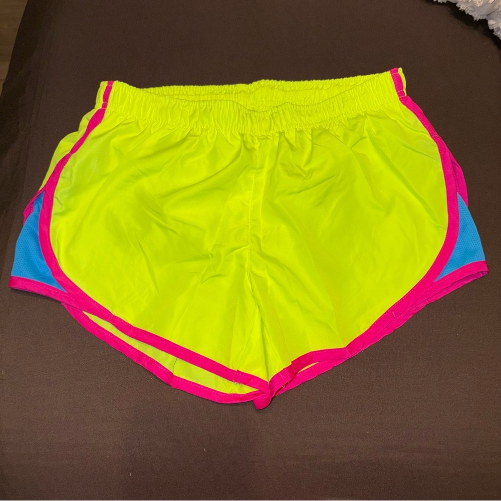 90 Degree By Reflex Neon Yellow Athletic Shorts